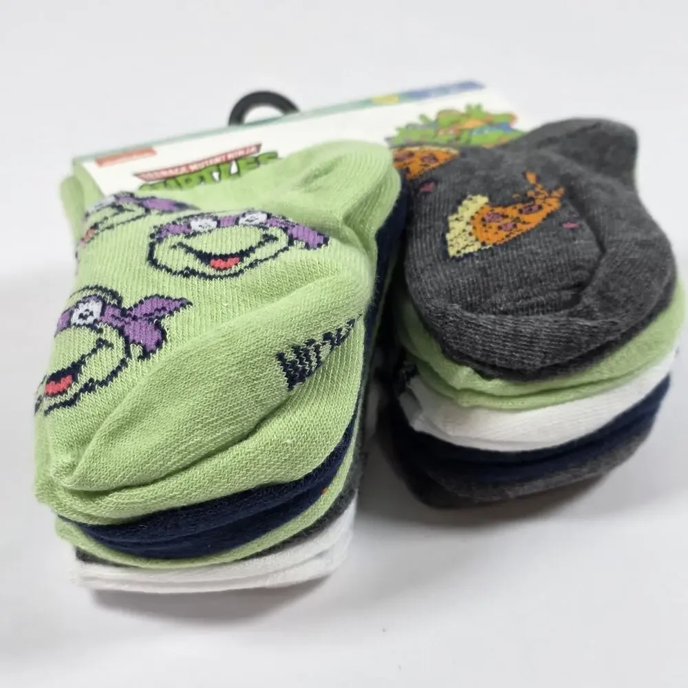Toddler Ankle Socks 10 Pack Nickelodeon Teenage Mutant Ninja Turtles Size 2T-3T